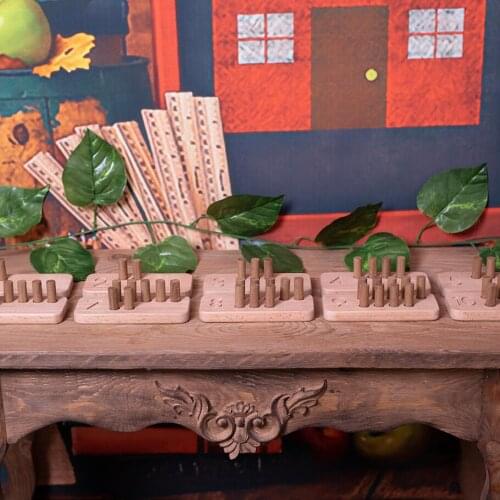 Wooden Counting Tray - Wooden Counting Toy - Wooden Numbers Board - Montessori Toys - Montessori Number Board