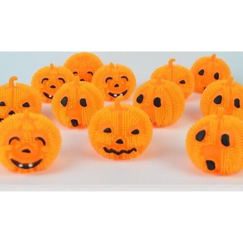 Gel Pumpkin Ball Halloween Props All Saints'Day Party Decoration Pumpkin Funny Toy For Kids Halloween/Christmas Gifts Supplies