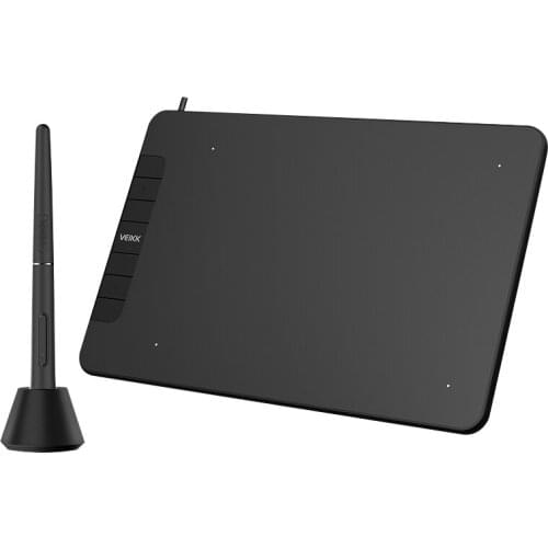 VEIKK VK640 Graphics Tablet Digital Drawing Tablet with 8192 Levels Pressure Sensitivity 5080LPI Resolution 250RPS Report Rate