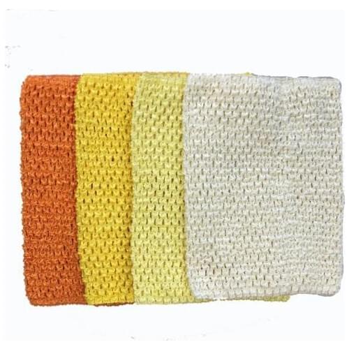 Colorful Baby 9inch Crochet Tutu Tube Tops Infant 23x20cm Waffle String Knit Corset Tees Tanks Kids Elastic Headbands 20pcs/lot