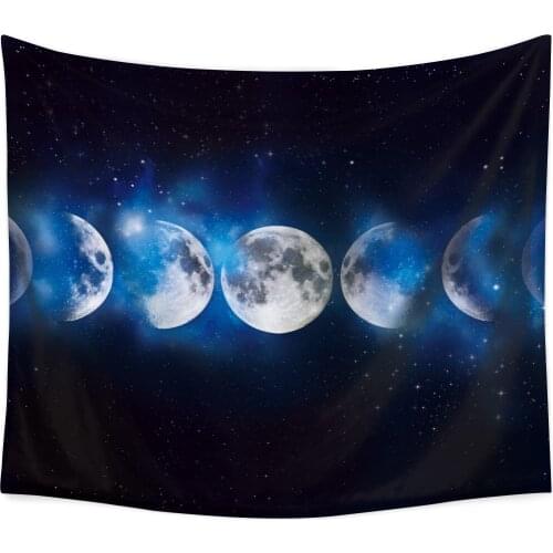 Creative Star Planet Moon Tapestry Pattern Novelty Psychedelic Living Room Bedroom Decor Functional Blanket Beach Towel