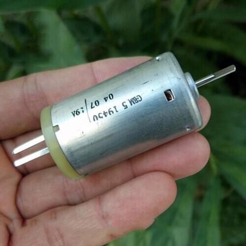 Micro 28mm Round Electric Motor DC 12V 21500RPM High Speed Large Torque D-shaft DIY Toy Car Boat Model Tools