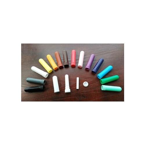 Lot of 140sets 14colors Nasal Inhaler Parts For Filling Essential Oils (4 Parts Per Set) you pick colors