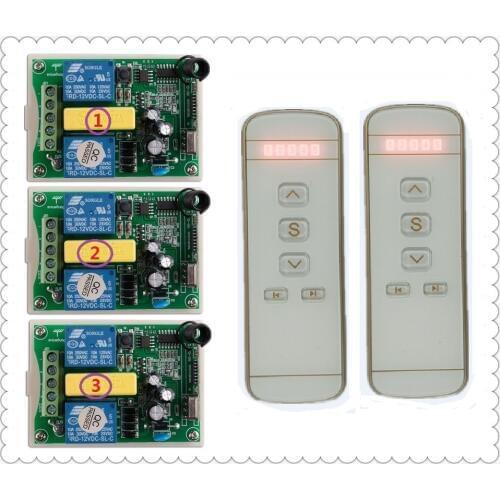 Motor garage door / projection screen / shutters AC 220 V RF Wireless Remote Control switch Digital display intelligent