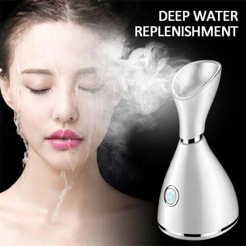 Nano Ionic Facial Steamer Machine Deep Cleaning Facial Cleaner Nano-Mist Facial Thermal Sprayer Facial Sauna Spa Home Use