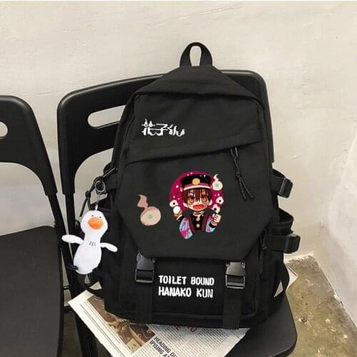 Toilet-bound Jibaku Shounen Hanako-kun Nylon Backpack Travel Mesh Female Students College School Bag Men Women Laptop Backpack