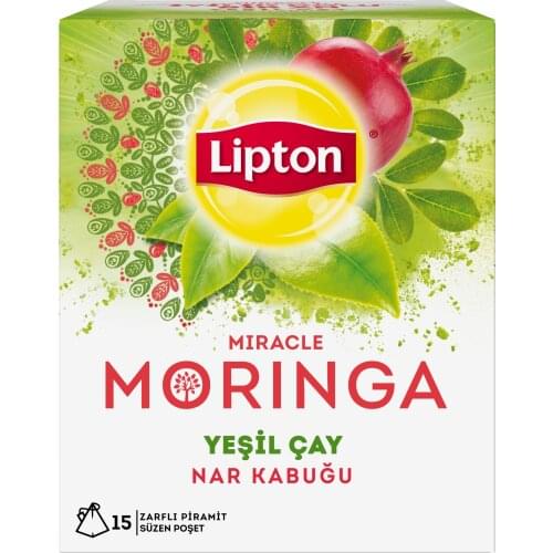 GREAT DRINK Lipton Moringa 22.5 gr Glass Bag Herbal and Fruit Tea FREE SHİPPİNG