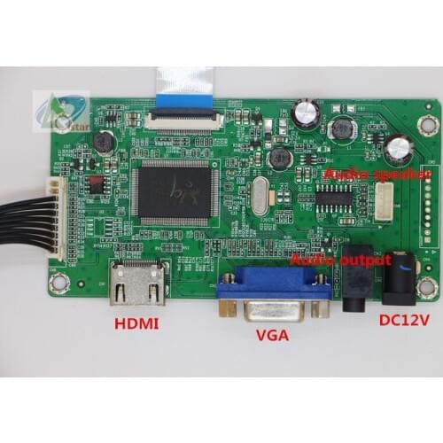 HDMI VGA LCD Controller Board For 11.6" 13.3" 14" 15.6" 17.3" N116HSE LTN133HL01 B156HTN03.0 LP173WF4 1920x1080 EDP LCD Screen