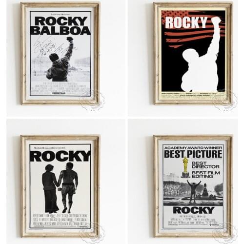 American Film Rocky Balboa Academy Award Winner Poster, Sylvester Stallone Fans Collection Gift, Boxer Rocky Wall Picture Decor