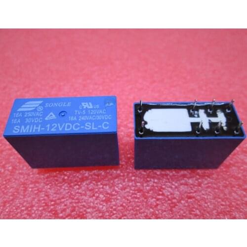 HOT NEW relay SMIH-12VDC-SL-C SMIH12VDCSLC SMIH-12VDC 12VDC 16A 250VAC DC12V S0NGLE DIP8