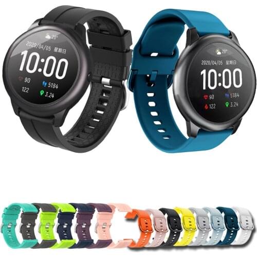 For Xiaomi haylou solar ls05 Sport Silicone 22mm Watchband Strap Original Smart Wristband Bracelet Band For Haylou RT LS05S Belt