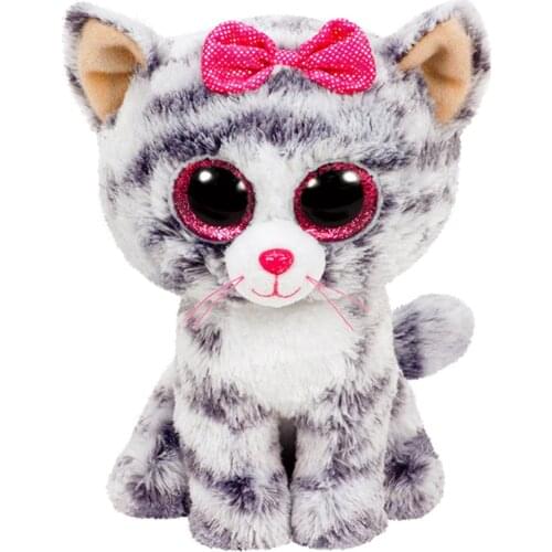 Genuine Ty Beanie Big Eye Animal Fashion Cute Poodle Unicorn Color Leopard Soft Stuffed Toys Children Birthday Gift Toy 15cm