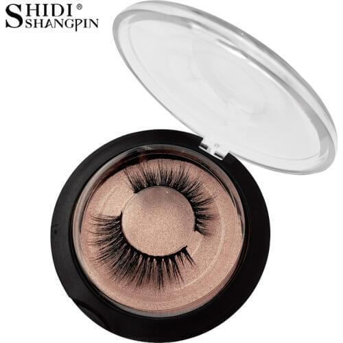 SHIDISHANGPIN 1 Pair Mink Eyelashes Natural 3d Mink Lashes 3d False Eyelashes Volume Fluffy Mink Lashes Fake Eyelashes faux cils