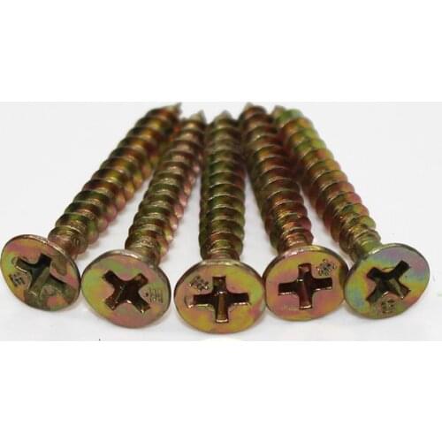 50/100/150/200 Pcs M4(4mm) Cross Head Screw Stainless Steel Flat Head Phillips Wood Screw Self Tapping Wood Screws Metal Screws