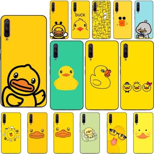 YNDFCNB Funny Happy Duck Phone Case for Huawei Y5 II Y6 II Y5 Y6 Y7 Prime Y7Plus Y9 2018 2019