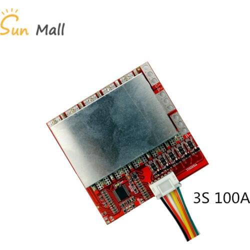 3S 100A/80 Lithium Battery Protection Board /BMS Polymer Iron Lithium Belt Balanced Power Tool Inverter Solar Energy