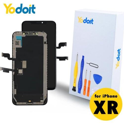 Yodoit for iPhone XR LCD Display Screen Replacement Touch Screen Digitizer Assembly Camera Holder Waterproof adhesive+Tools