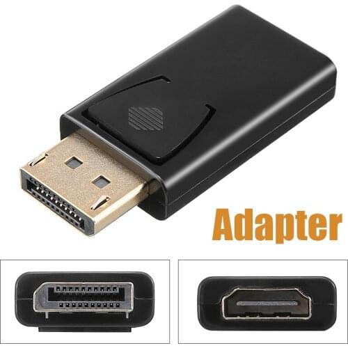 For HDTV PC 1pc Adapter DisplayPort DP Male to HDMI-compatible Female Converter Cable Adapter Video Audio Connector Mayitr