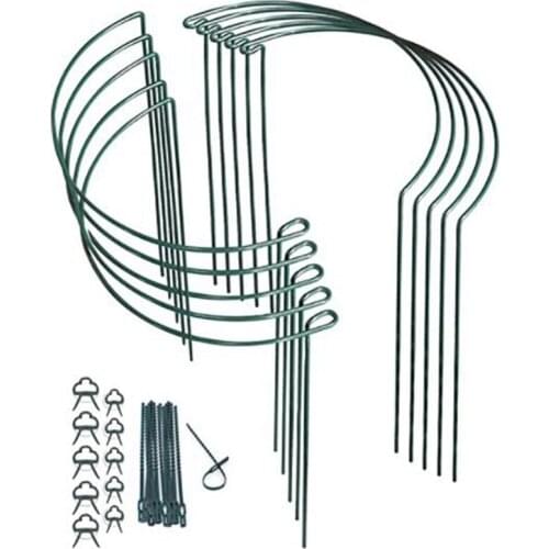 10 Pack Plant Supports Metal Interlinking Plant Support Ring Garden Plant Stakes Garden Border Support Ring Plant Stick