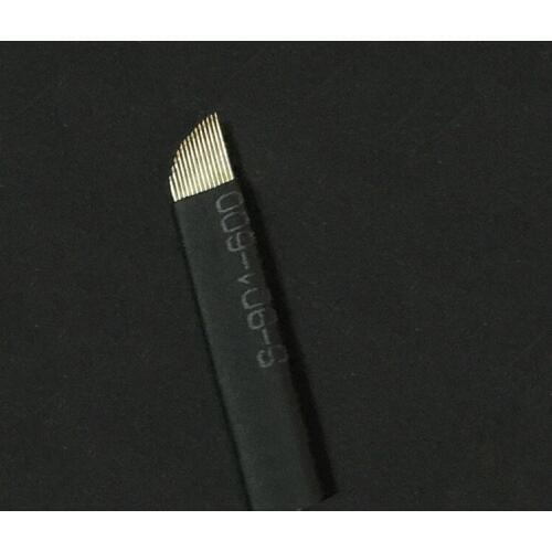 500Pcs/Box 0.20 Lamina Tebori Double Black Microblading 14 Pin Tattoo Needles By Free Shipping
