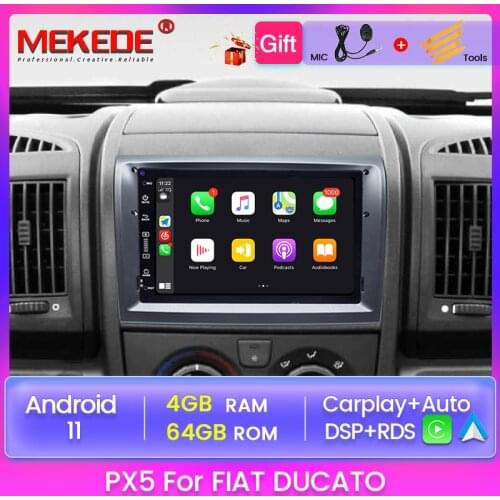 PX5 4+64G car radio Android 11 For Fiat Ducato Citroen Peugeot Multimedia GPS navigation Touch screen support Carplay AUTO DSP