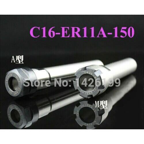 Free Shipping C16 ER11A 150L Collet Chuck Holder 150MM Extension Straight Shank for ER11 Collet with ER11A Nut