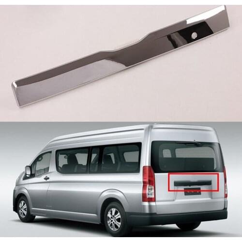 New Car Styling For Toyota HIACE 2019 2020 Car Rear Trunk Door Decoration Strips ABS Auto Molding Accessory