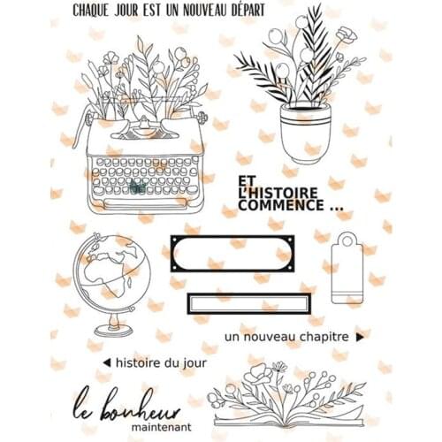 French Clear Stamp for Scrapbooking Transparent Silicone Rubber DIY Photo Album Decor 0472