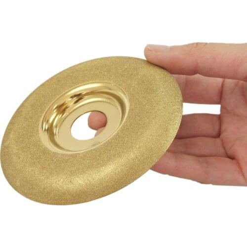 Electroplated Diamond Glass Ceramic Marble Convex Sanding Disc 100mm