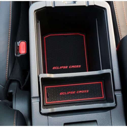 Interior Styling Door Groove Mat Cup Mat Door Mats For Mitsubishi Eclipse cross 2018 2019 Accessories
