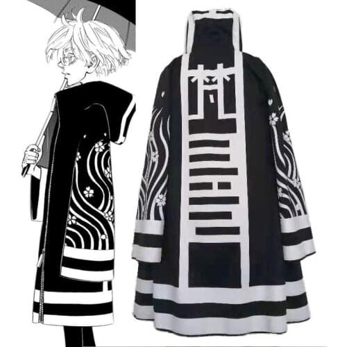 Anime Kawaragi Senju Cloak Tokyo Revengers Cosplay Costumes Jackets Senju Kawaragi Kimono Robe Uniforms Coats Halloween Party