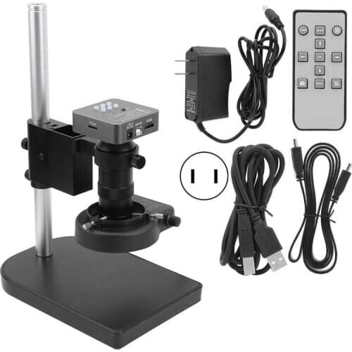 Microscope Camera 48MP 2K HD USB 130X C Lens 56 LED Industrial Microscope Camera for PCB Welding AC100-240V