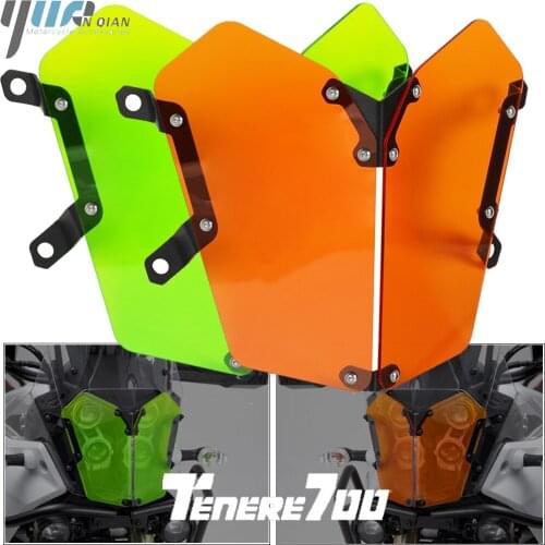 Motorcycle High Quality Acrylic Headlight Protector Grille Guard Cover Protection Grill For YAMAHA TENERE700 XTZ700 XTZ600 19-21