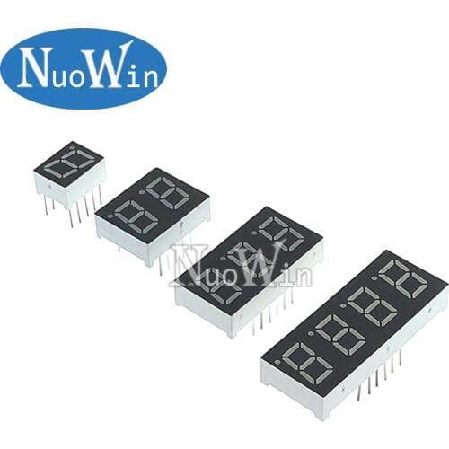 5pcs 0.4inch LED display 7 Segment 1 Bit/2 Bit/3 Bit/4 Bit Digit Tube Red Common Cathode / Anode Digital 0.4 inch 7segment