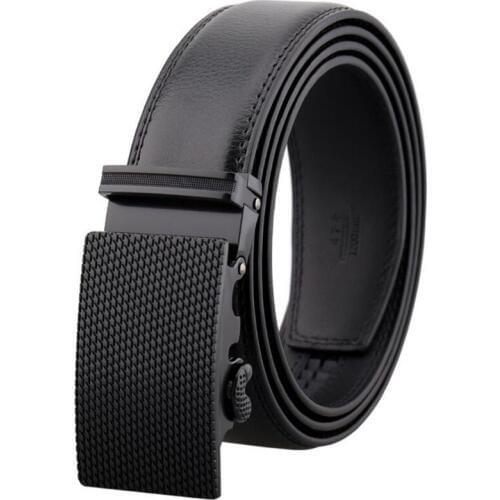 Ta-weo Business Automatic Buckle Men Leather Belts Black, Cinturones Para Hombre, Fashion Waistband Leather Belt Men