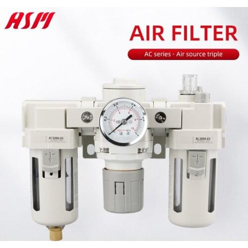 Triple Piece Of SMC Air Source Processor AC2000-02 3000-03 4000-04 Oil-Water Separator