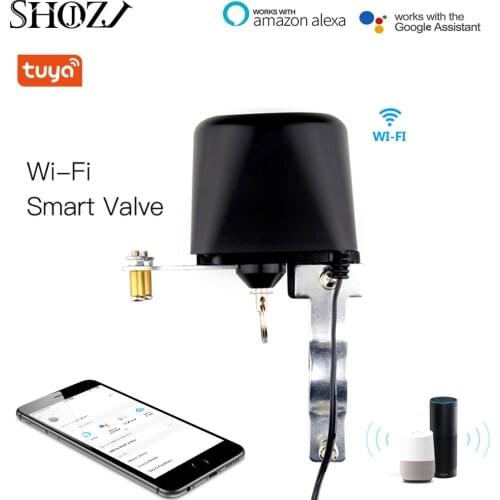 Wifi Smart Valve Home Automation System Valve Control for Gas&Water Voice Control Work With Alexa Google Home hogar inteligente