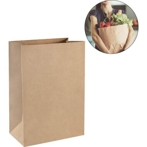 Vintage kraft paper bag 15x9x28cm gift bags packaging biscuit candy food cookie bread seen snacks baking takeaway bags