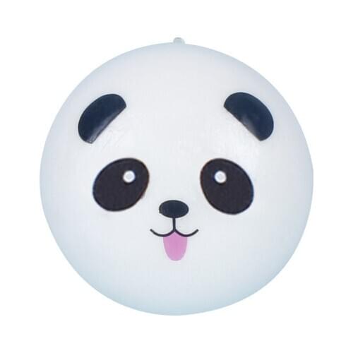 10CM Squishy Panda Bun Antistress Funny Gadget Ball Squeese Slow Rising Stress Reliever kawaii Key chains Keychain Kid Adult Toy