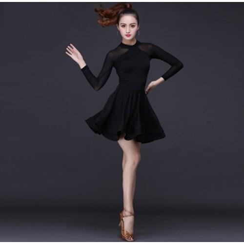 Latin Dance Skirt Woman Practice Dress 2020 Performance Latin Dance Dresses Ballroom Tango Latin Competition Dress For Women