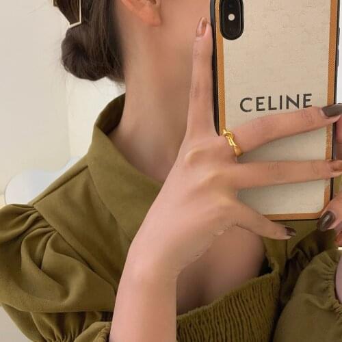 S925 Sterling Silver Rings for Women Fashion Simplicity Irregular Geometry Adjustable Opening Jewelry Accessories Wholesale