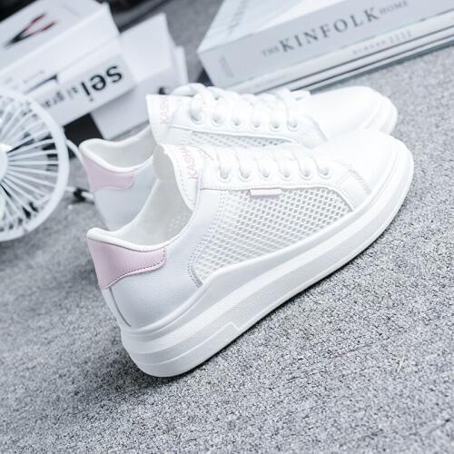 QWEDF Spring Autumn New listing Fashion mesh womens sneakers shoes casual Vulcanized shoes Breathable zapatos mujer Z1-26