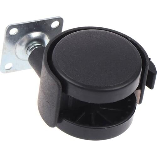 1PCS Chair Wheel Furniture Caster Swivel Castor Wheels Replace Hardware Trolley Silent Brake Protection