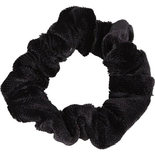 10 Pack Black Velvet Scrunchie Hair Elastics Hair Bobbles Hair Bands