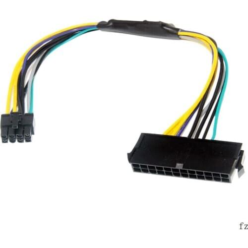 100pcs 30CM 24Pin ATX Cable to 8Pin Female /Male Power Adapter Cord for DELL Optiplex 3020 7020 9020 Server Motherboard