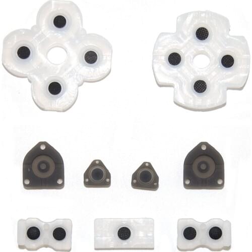 2sets For ps4 conductive rubber for Sony for Playstation 4 Soft Rubber Silicon Conductive Button Pad for Controller Replacement
