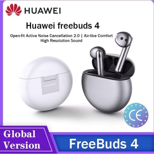 Huawei freebuds 4 TWS Earphone Wireless Bluetooth 5.2 Active Noise Reduction 2.0 High-Resolution Sound Quality Air-like Comfort