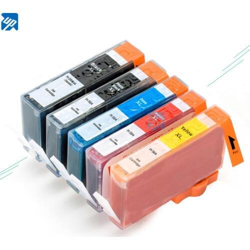 UP brand 5pcs INK CARTRIDGE compatible for HP564XL PRINTER 564 564XL for HP DESKJET 3070a PRINTER