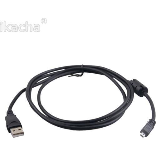 Black 1.5M 8 Pin UC-E6 Camera USB Data Cable Cord For Olympus Pentaxist FinePix For Sony Nikon Coolpix Camera