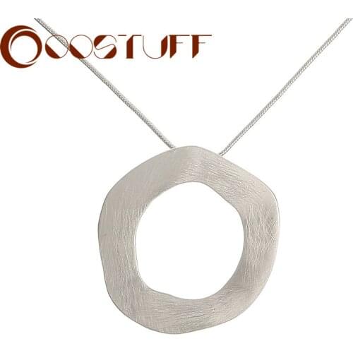 Trend Silver Color Long Chains Necklace with Suspension Pendants Decorative Jewelry for Woman 2021 Fashion Statement Accessories